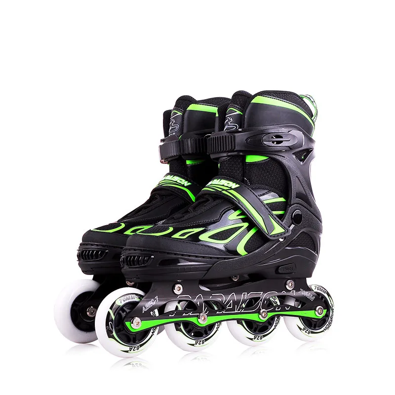 Customized Color Thickened frame 2018 Mexico Hottest selling inline skates model  4 flashing roller skates for adults