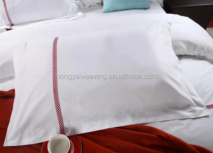 Горячее надувательство сатин вышитые hotel наволочки подушки крышки для гостиницы и дома использовать