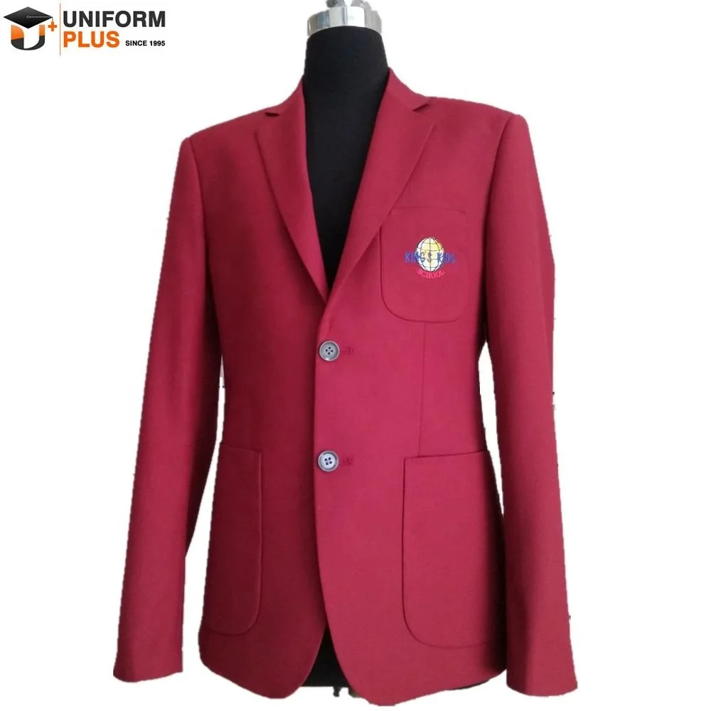 
Manufacturer wholesale custom student logo design high school uniform blazer 