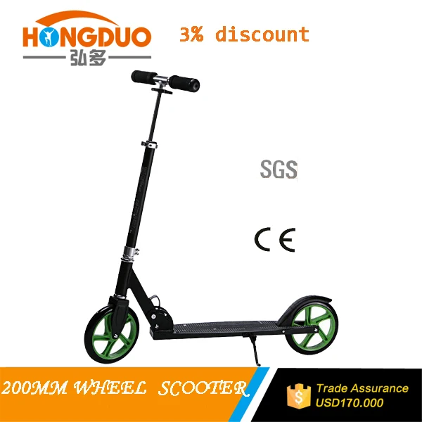 Hot Sale 2 Wheels Newest 200mm Adult Big 200mm Wheels Kick Trikke Scooter
