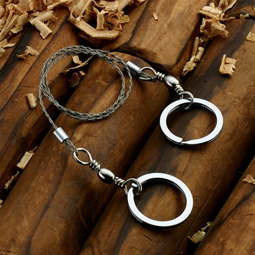 Ручная карманная проволочная пила из нержавеющей стали для выживания, уличная аварийно-спасательная снасть, набор для кемпинга