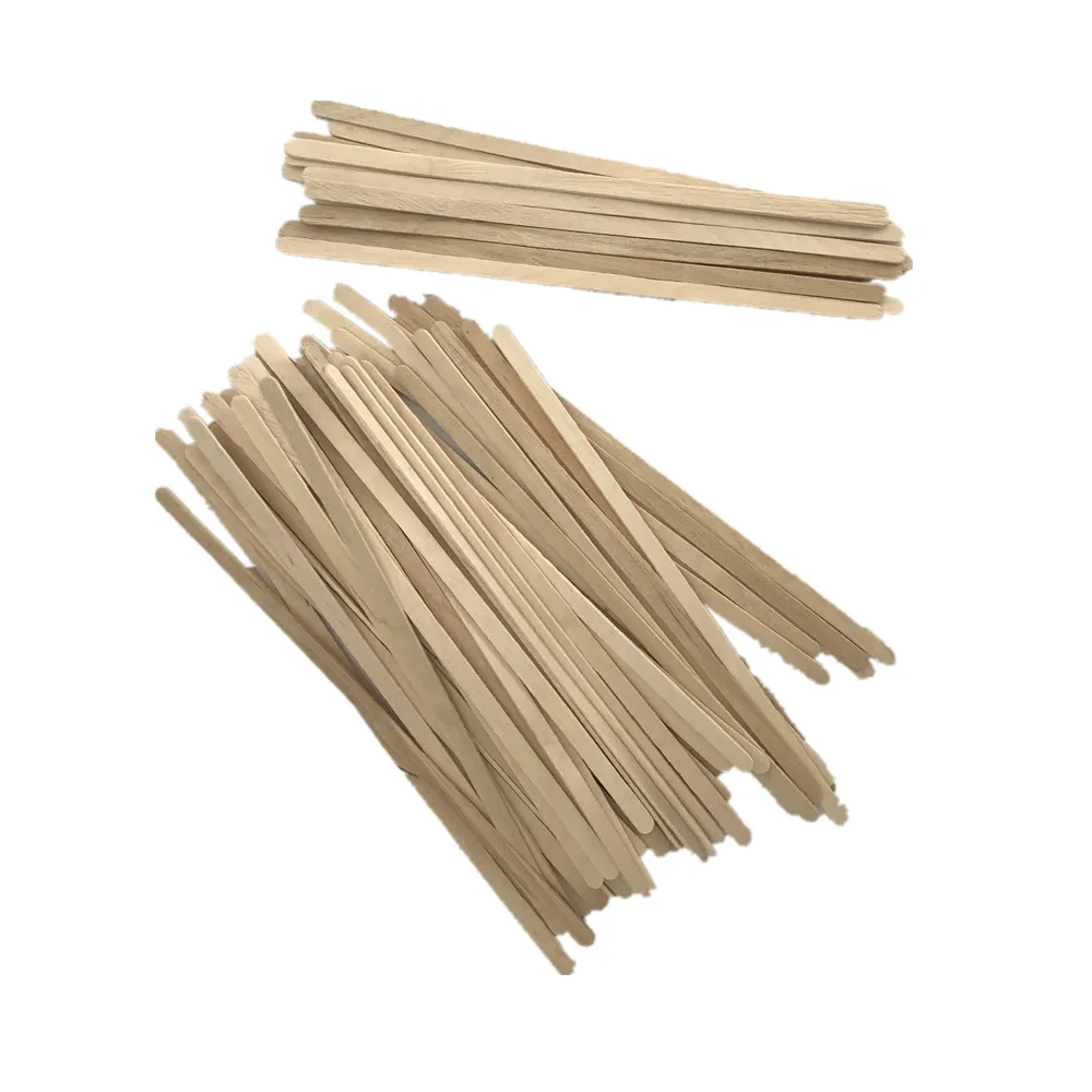 disposable wooden birch coffee slim stirrer