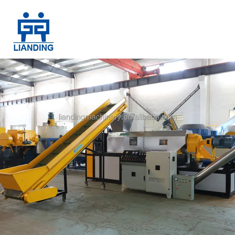 LDPE film squeezer screw press dryer / PP woven bag squeezing machine for waste plastic wet plastic