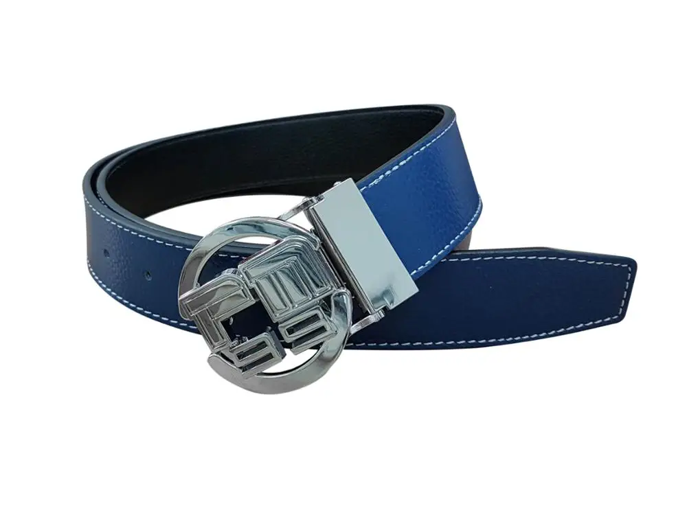 Customized Logo cowhide Golf Leather Belt for Men
