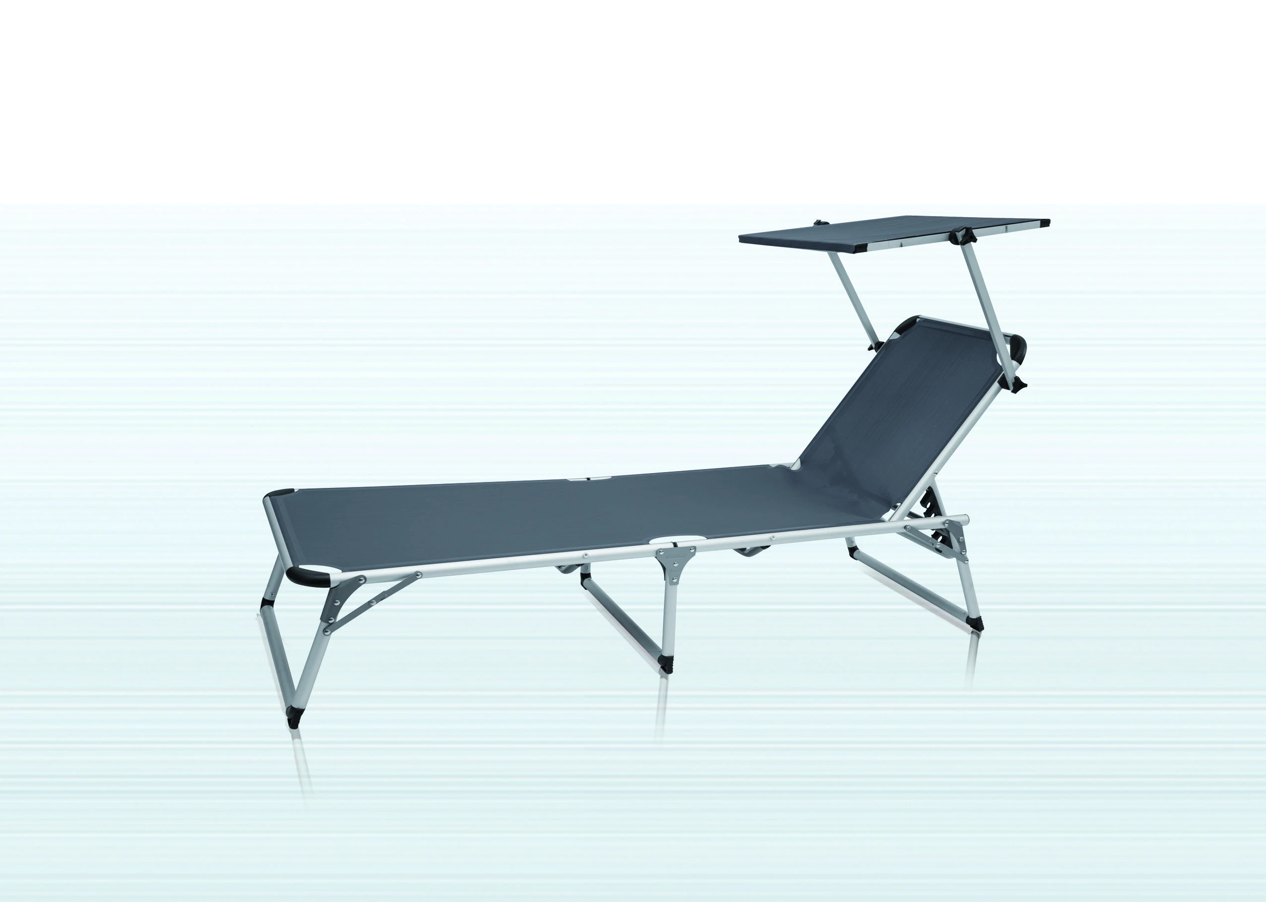 
Folding beach bed lounger with sunroof in outdoor folding bed beach lounge bed 