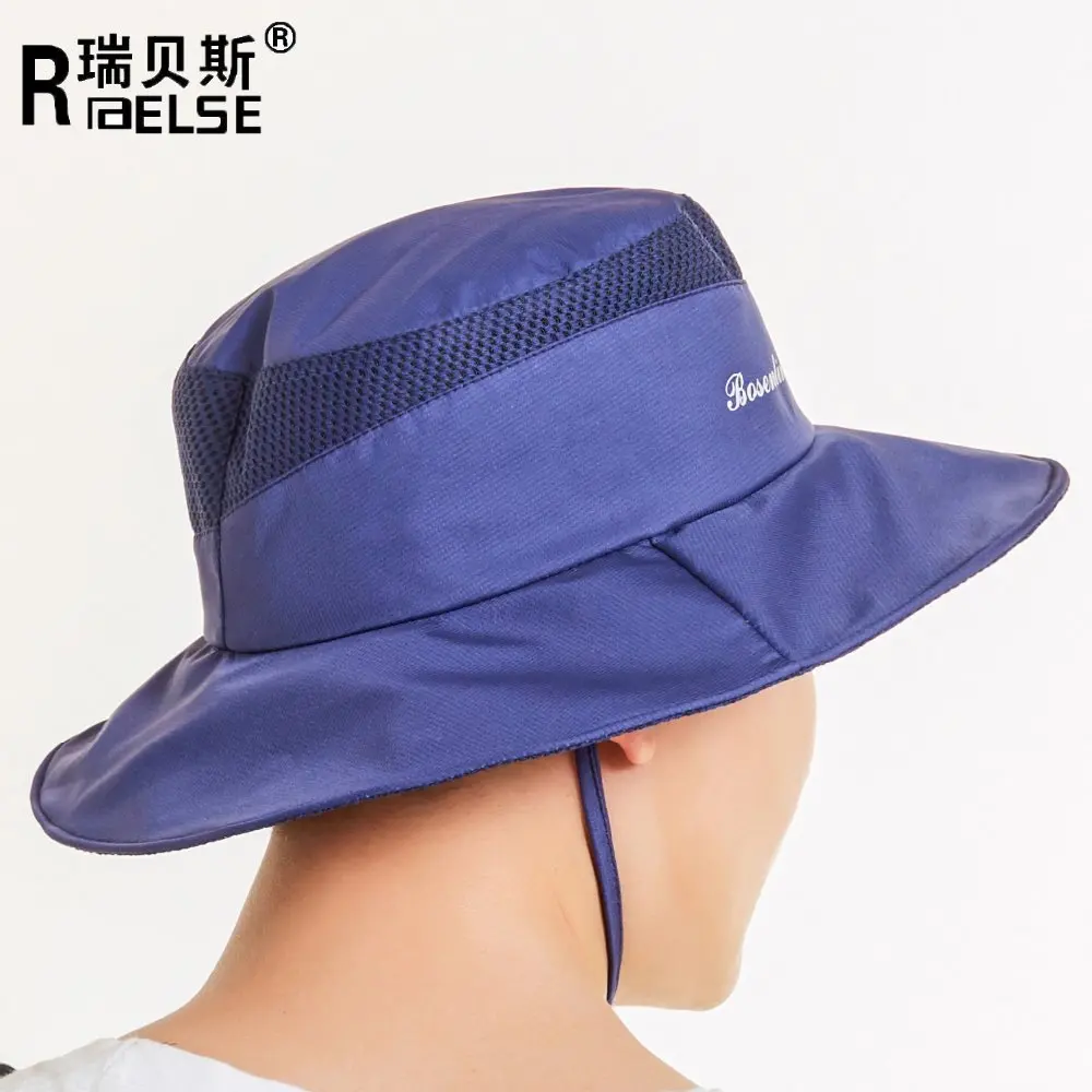 Men Women Safety Hiking  Boonie Hat UV50+ Side Mesh Bucket Hat Outdoor Hunting Hat with Adjustable Chin Cord