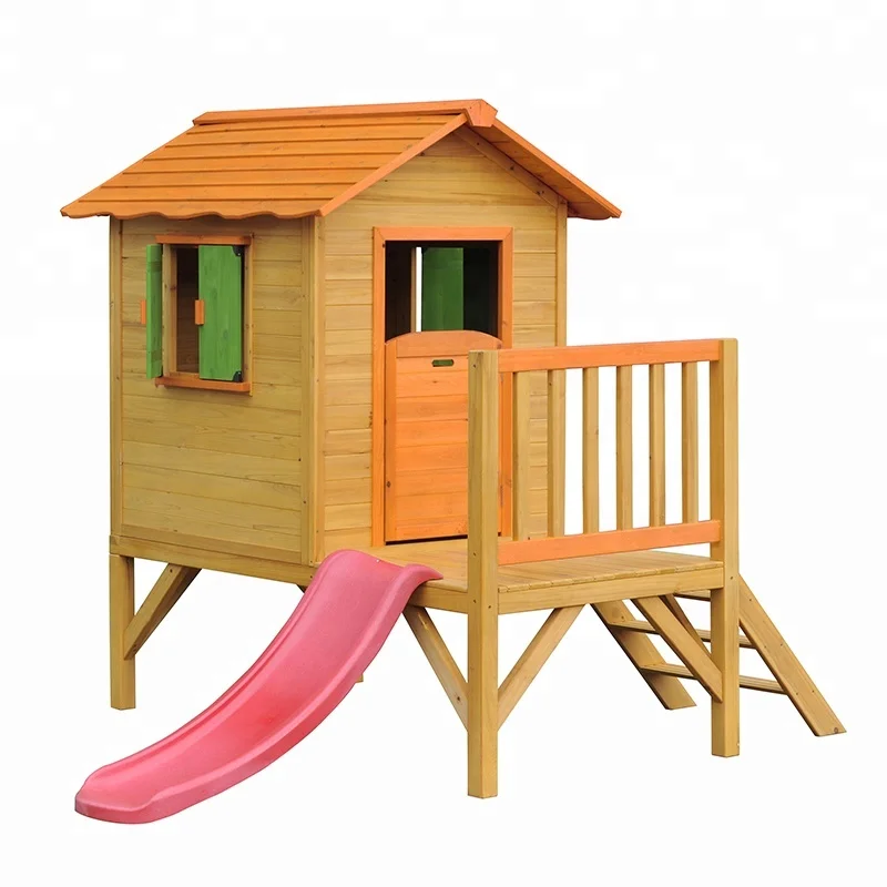 
Wholesale Cedar Outdoor Wooden Kids Garden Playhouse 