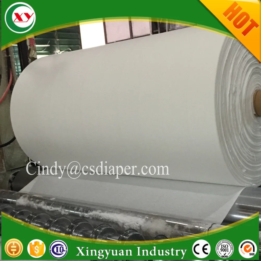 Нетканая бумага Jumbo roll airlaid для влажных салфеток