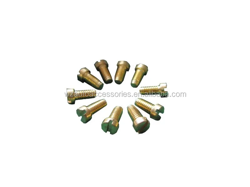 
DIN84 brass slotted cheese head screw 
