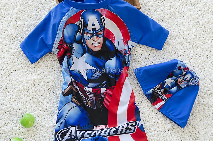 Wholesale 2018 America Captain swimwear sale swimming shorts for kids