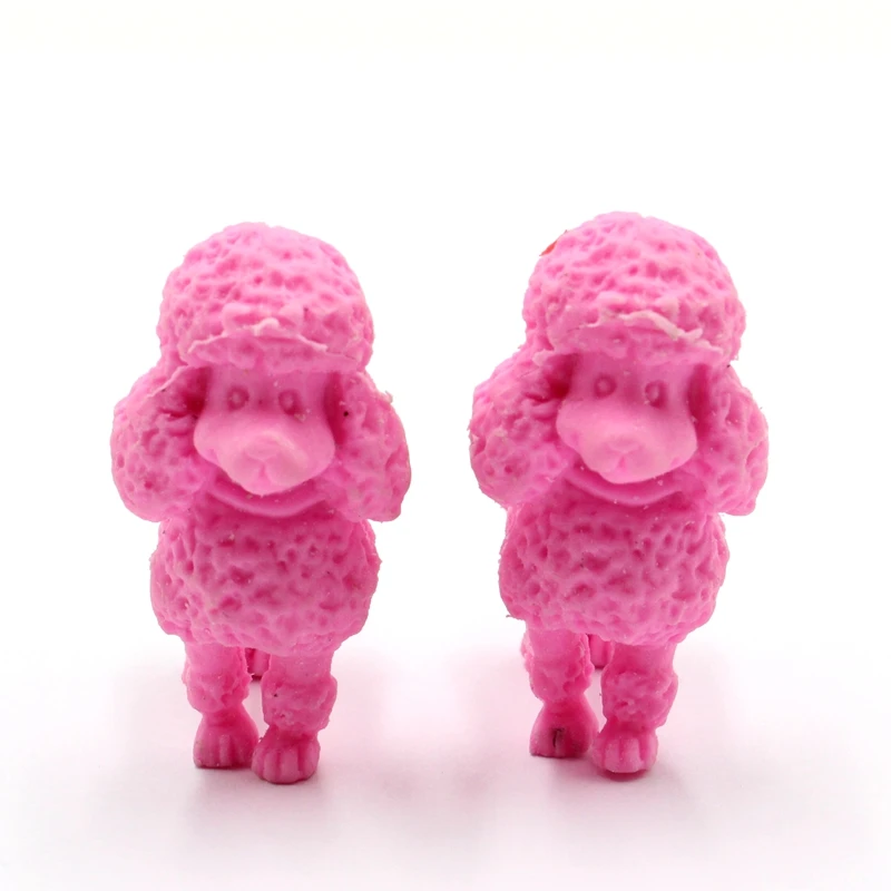 Kids Lovely Promotional Gift Back To School Cool Pink Cute Kawaii Erasers Puppy Dog Eraser