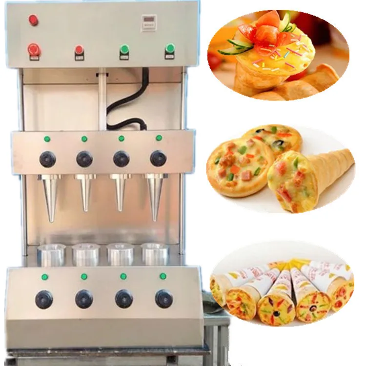 Automatic Pizza Cone Machine Commercial Food Snack Display Pizza Cone Oven Production Line Bakery Equipment