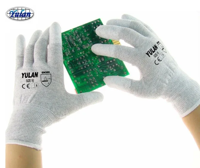 DPU108C- ESD PU coating glove
