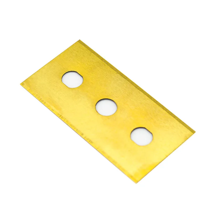 Titanium Coating Three Holes Blade For Copper Film Cutting
