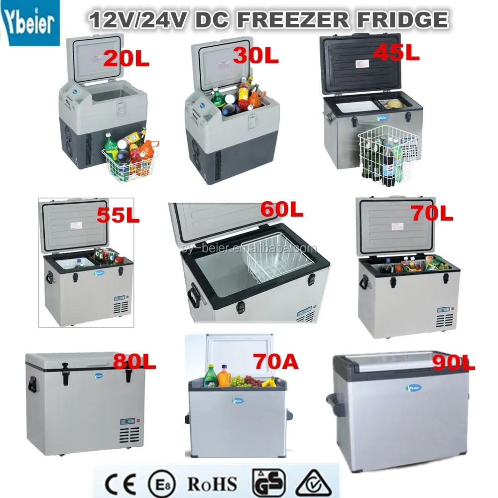 BEIER Brand DC freezer mini car fridge freezer 60L