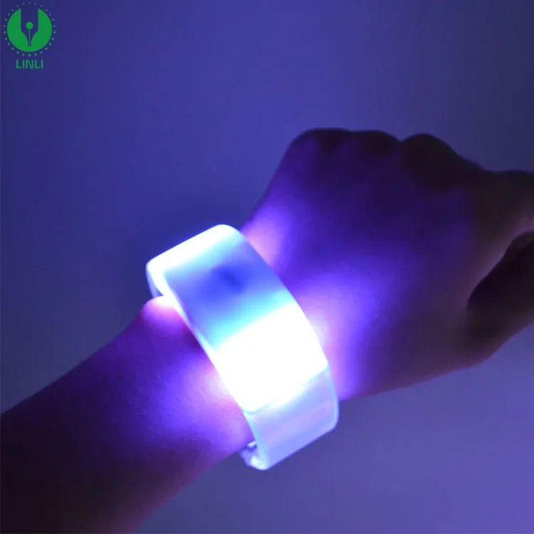 Custom Vocal Concert Party Sound Activated Led Bracelet, Remote Controlled Led Bracelet