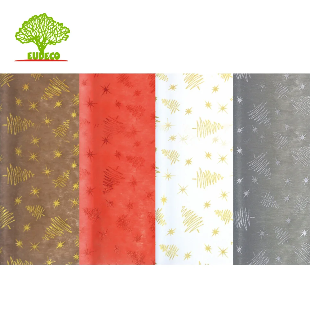 Хорошее качество, гофрированная бумага для упаковки цветов, декоративные сетчатые рулоны, хлопковая Сетчатая Сумка с логотипом