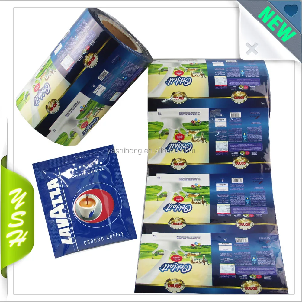 Custom Bulk Instant Coffee Plastic Roll Film / Plastic Coffee Packaging Pouch/Coffee Packing sachet