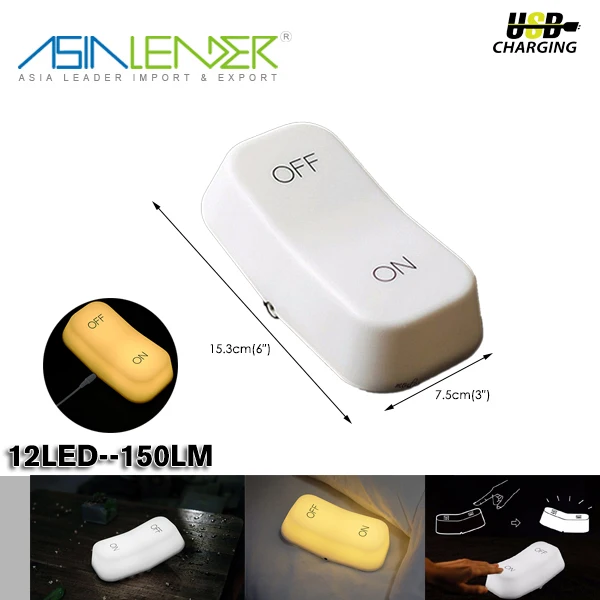 Gravity Sensor Switch Adjustable Two-stage Switch Muid On-Off LED Night Light Table Creative Desk Lamp