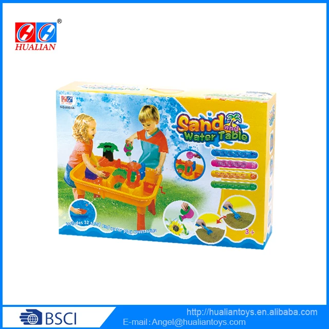 Summer Top Quality Beach Toy Sand And Water Play Plastic Toys Sandbox Colorful Kids Sand Table