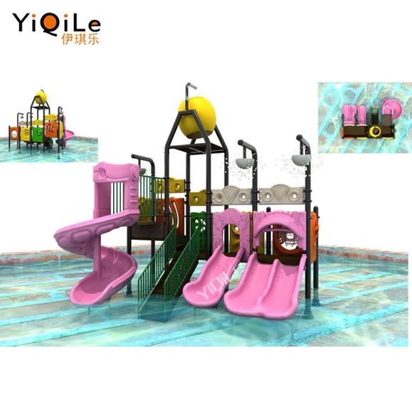 YiQiLe high quality kids water slide combination equipments plastic water slide outdoor tube slide for water park outdoor play