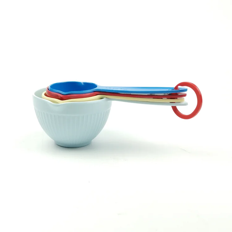 4 pcs Plastic Melamine Digital Measuring Cup Set