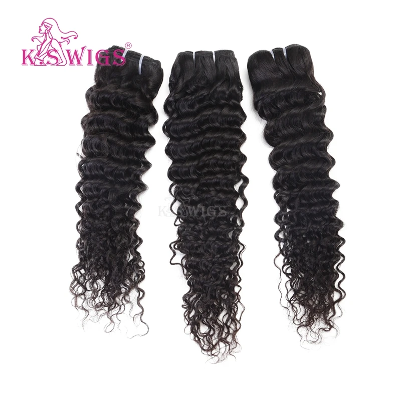 
K.S WIGS Deep Wave Virgin Hair Wig 100g Raw Deep Curly Hair 30 Inch 10a Brazilian Virgin Hair Deep Wave 