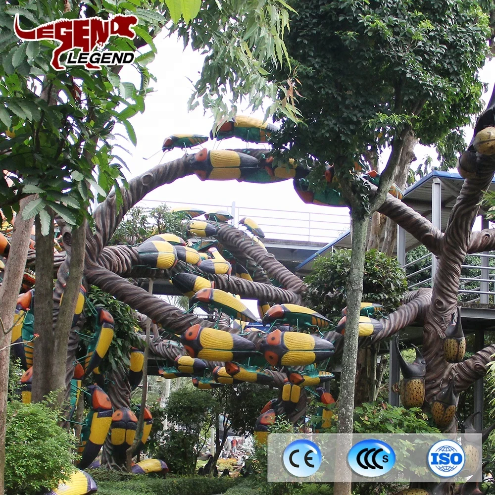 Museum decoration animatronic 3D fiberglass insect for sale