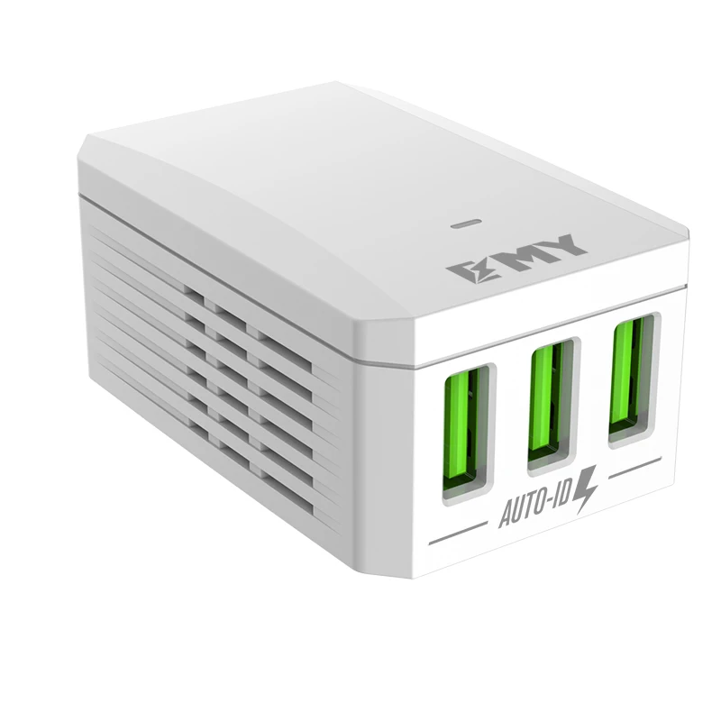 Лидер продаж сетевое зарядное устройство с 3USB-портами emy американской/британской/европейской вилкой