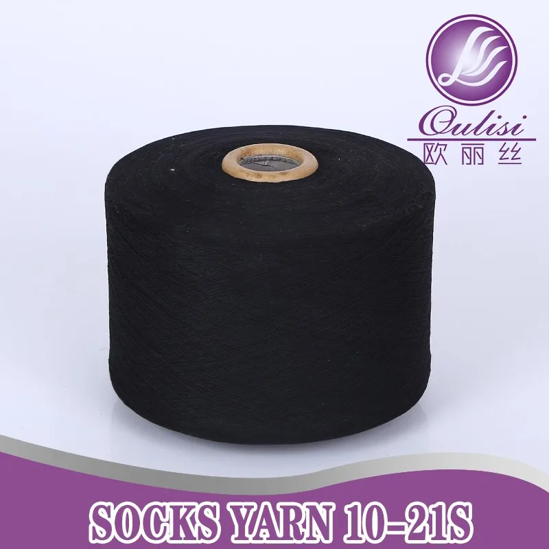 Трикотажная Пряжа из переработанного хлопка с открытым концом от производителя носков