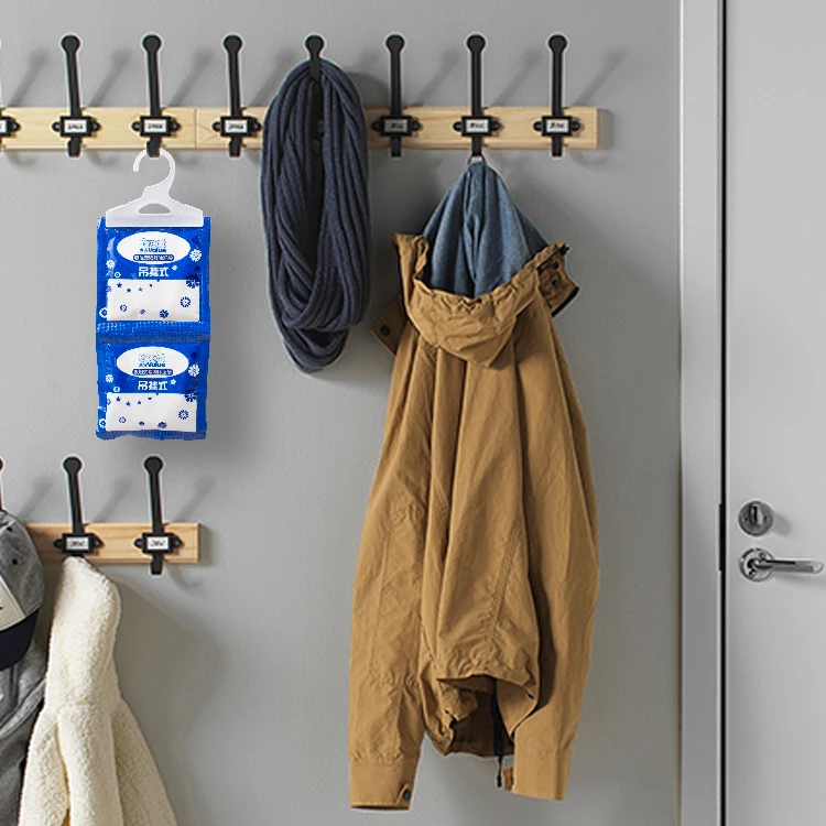 Wholesale China Manufacturer High Quality Hanging Dehumidifier Gel Moisture Absorber Bag 35gx2