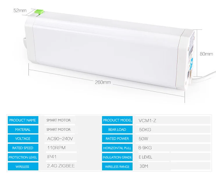 
Zigbee System Motorised Electric Curtain Motors For Smart Home 