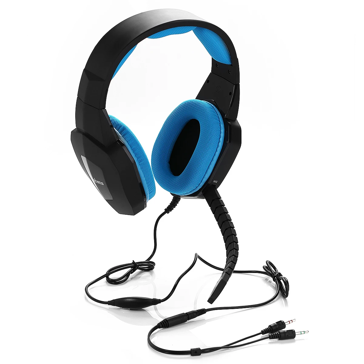 5-in-1 simple 3.5mm wired gaming Headphones for PlayStation 4 PC Mobile Tablet with detachable Microphone