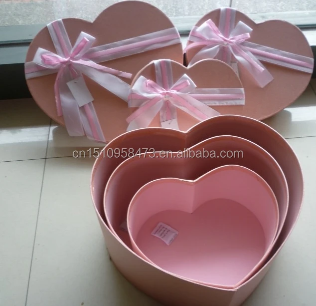 Ribbon Tie Heart Shape Gift Wrapping Paper cake box