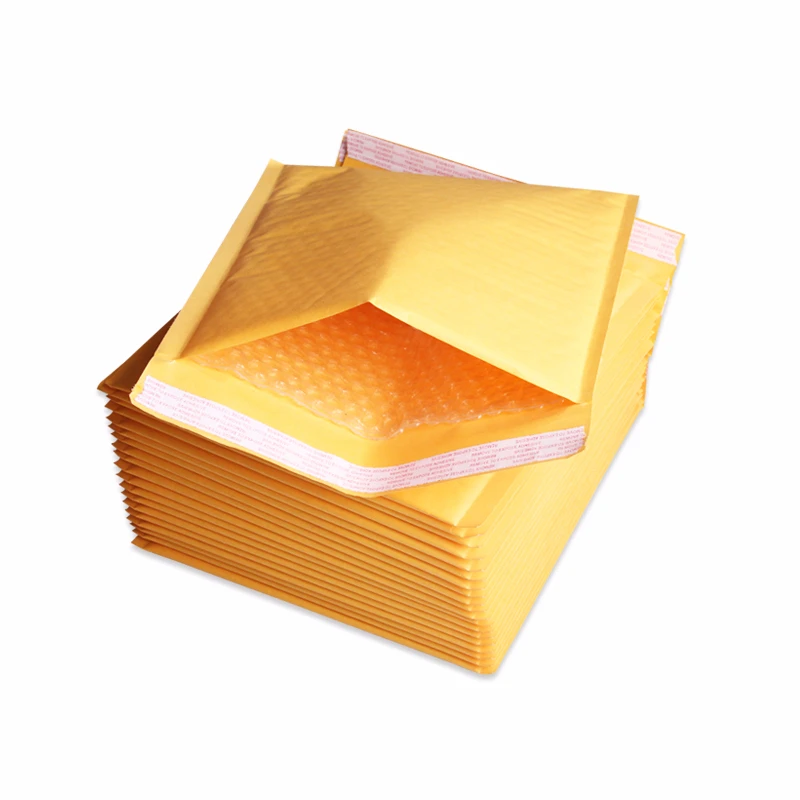 
Cheap yellow kraft paper bubble envelopes for commodity 