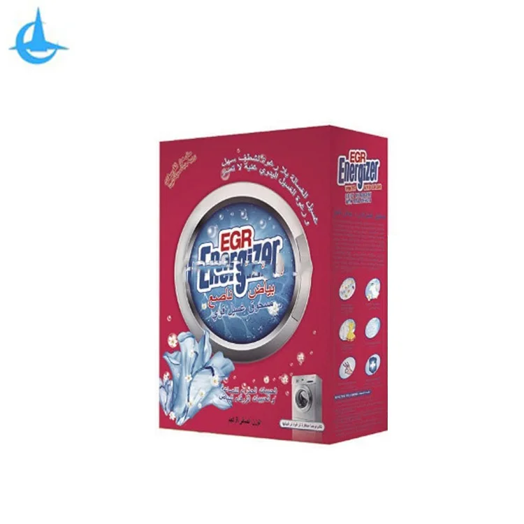 New Formula Good Smell Paper Box Detergent Powder