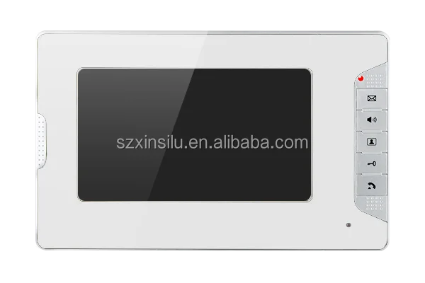 
XSL-V70E-IDS-1V2 fashion type 7' unlock by password and swipe ID card intercom system for 2 apartments video door phone 
