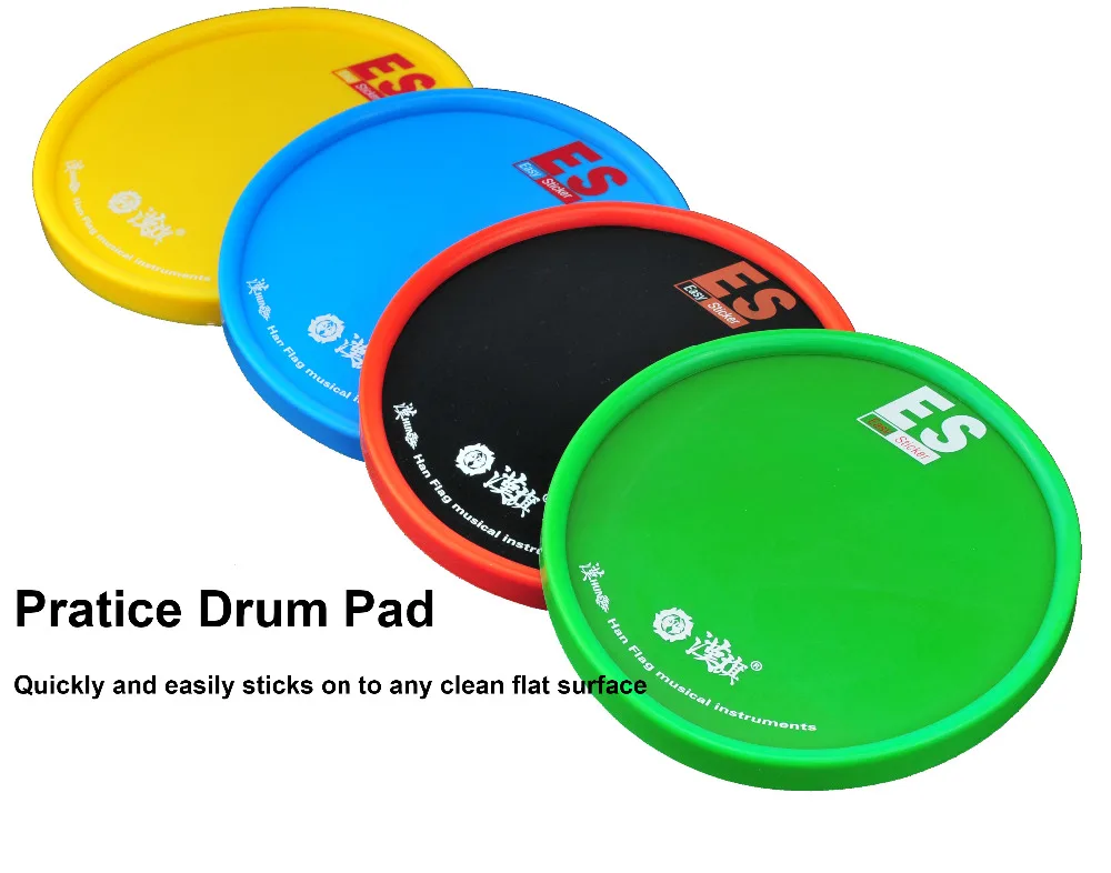 HUN Brand Round Single Side Sticky Silicone 6 inch Drum Practice Pad