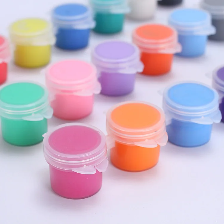 8colors Non-toxic Acrylic Coloru007F Cup Paintu007F 3ml/6ml Acrylic Watercolor Paint with Paint Brush