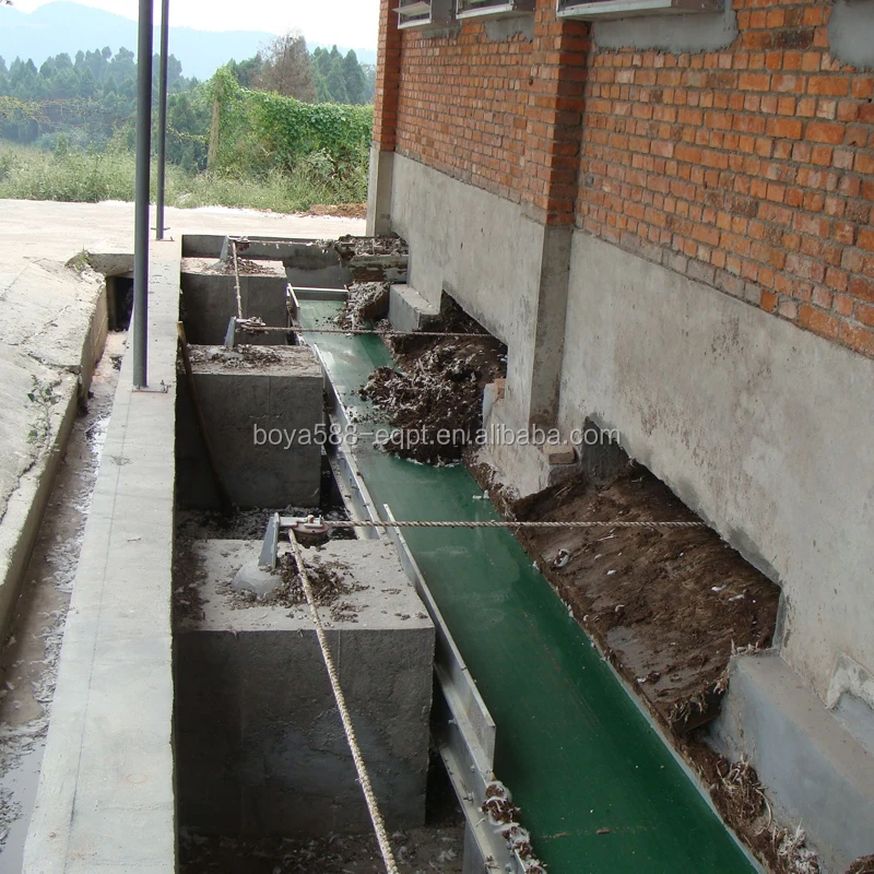 
Система удаления навоза на птицефабрике 