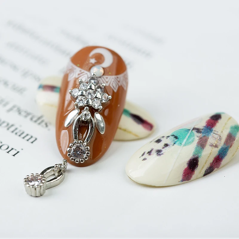 
Nail Art Decorations Super Flashing Tassel Rings Metallic Diamond Jewelry 