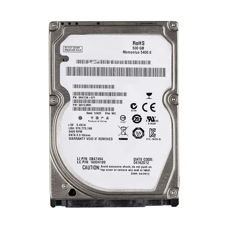 TEYADI 500GB used Internal Hard Drive Disk 2.5 inch Pull HDD for Laptop