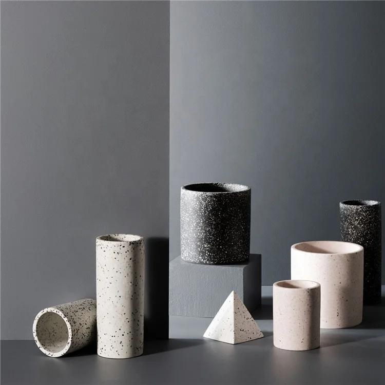 Graceful appearance living room home decor porcelain vase / terrazzo tall elegant vases for decor