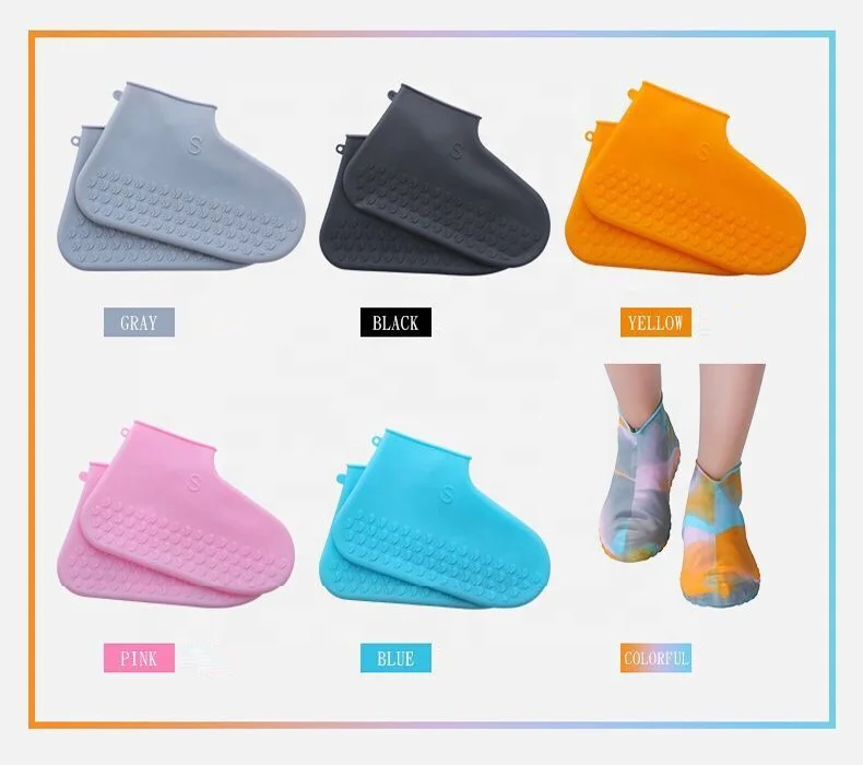  waterproof Reusable rubber silicone shoe cover for