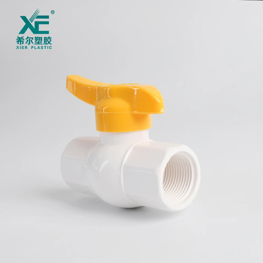 Wholesale durable useful custom plastic good pvc  white ball valve small