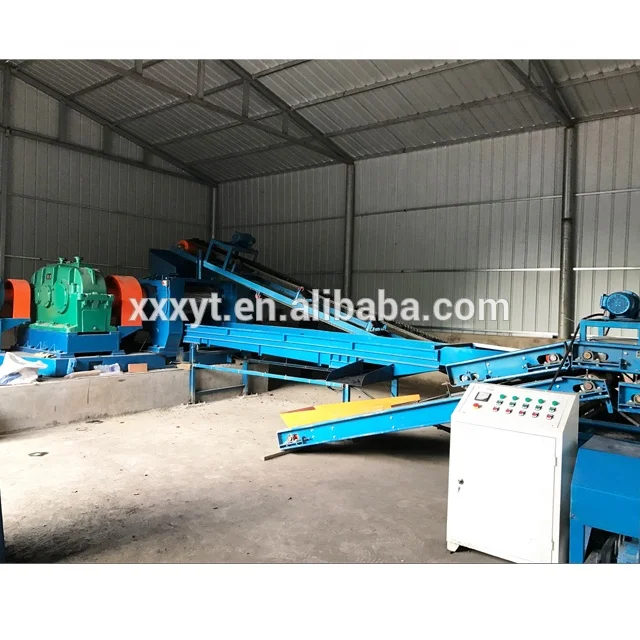 Automatic waste tyre recycling machine/tire recycling production line/tyre shredder line