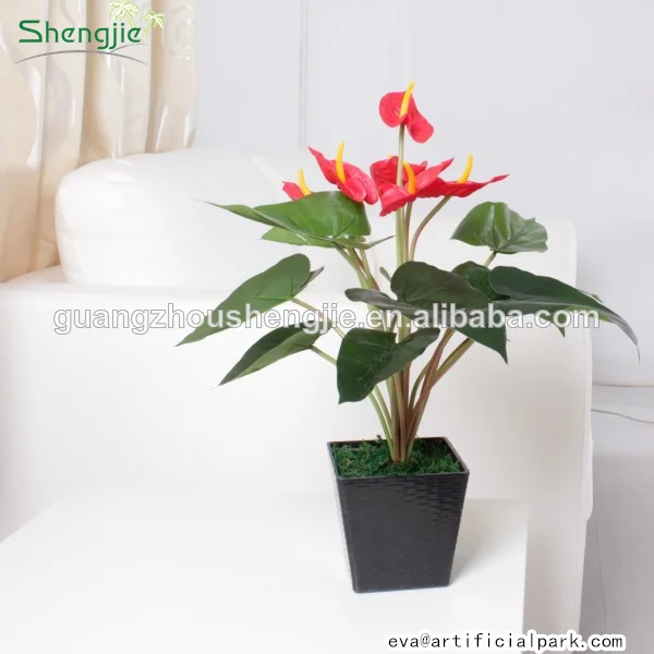 sjws140525015 ландшафта оптовая производитель продажа пластиковых искусственного антуриум завод