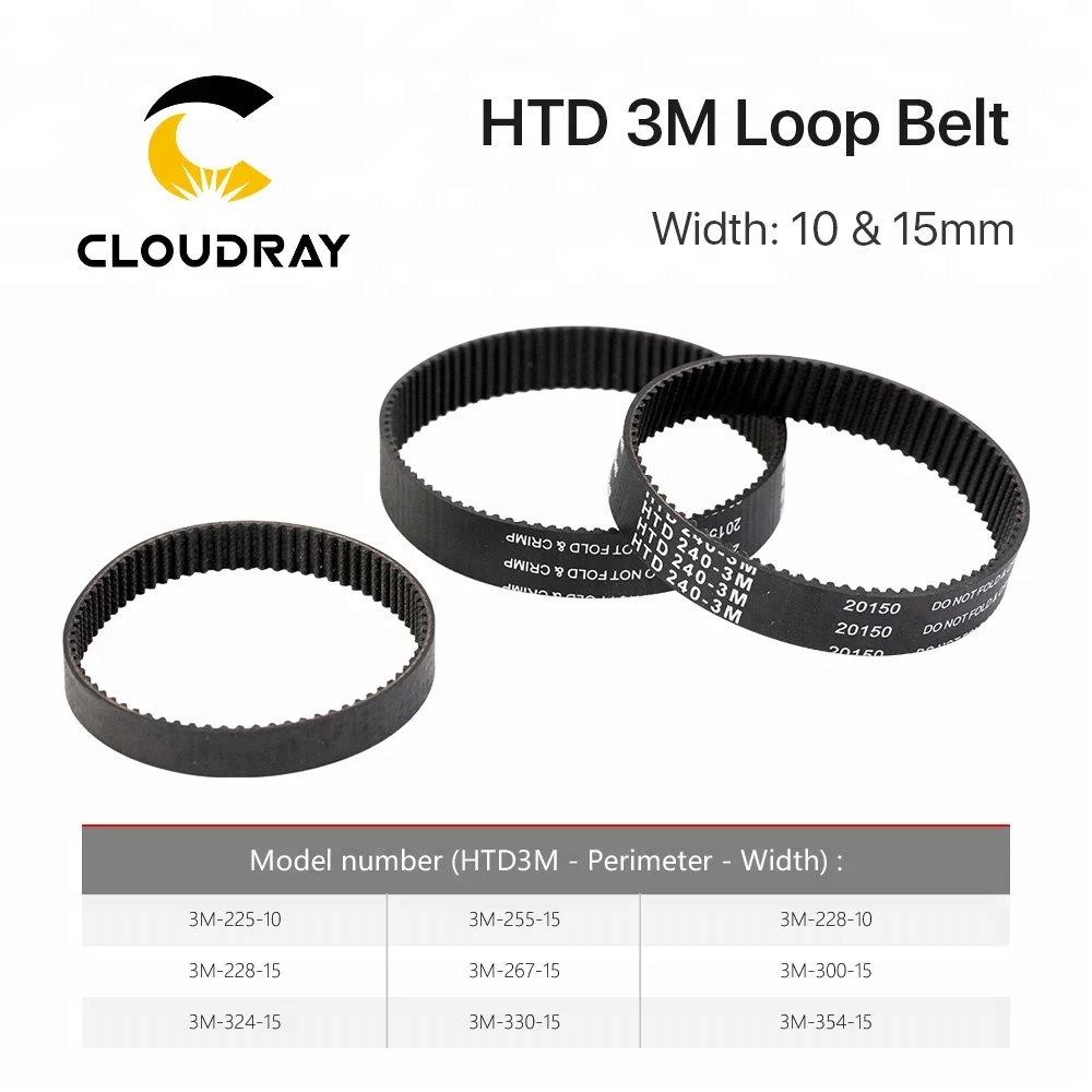 Cloudray CL542 10mm&15mm HTD 3M Closed Loop Belt