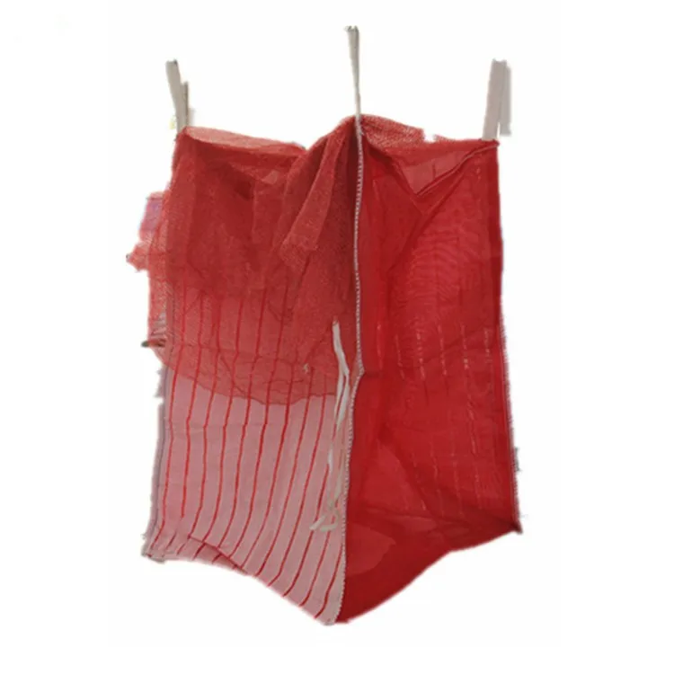 PP Vented Bulk Bag Super Sacks Mesh Square Breathable Big Bags Breathable 1 Ton Bag Top Full Open Accept Customized Logo CN;SHN