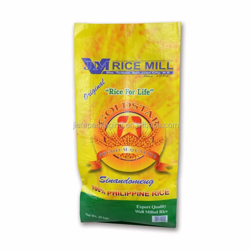 China woven pp poly bags are made by weaving polypropylene for packing 5kg 25kg rice, feed